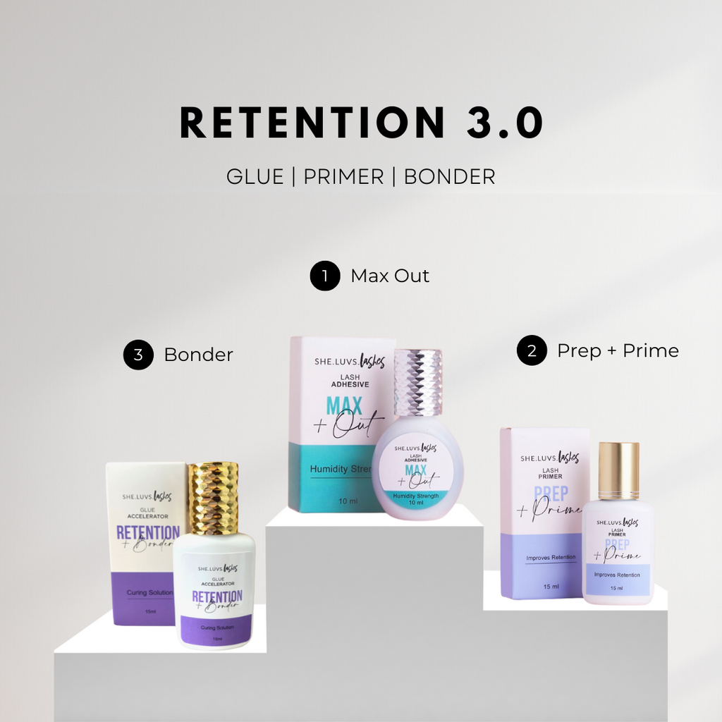 Bundle Deal: Retention 3.0 (Lash Glue, Lash Primer, Lash Bonder)