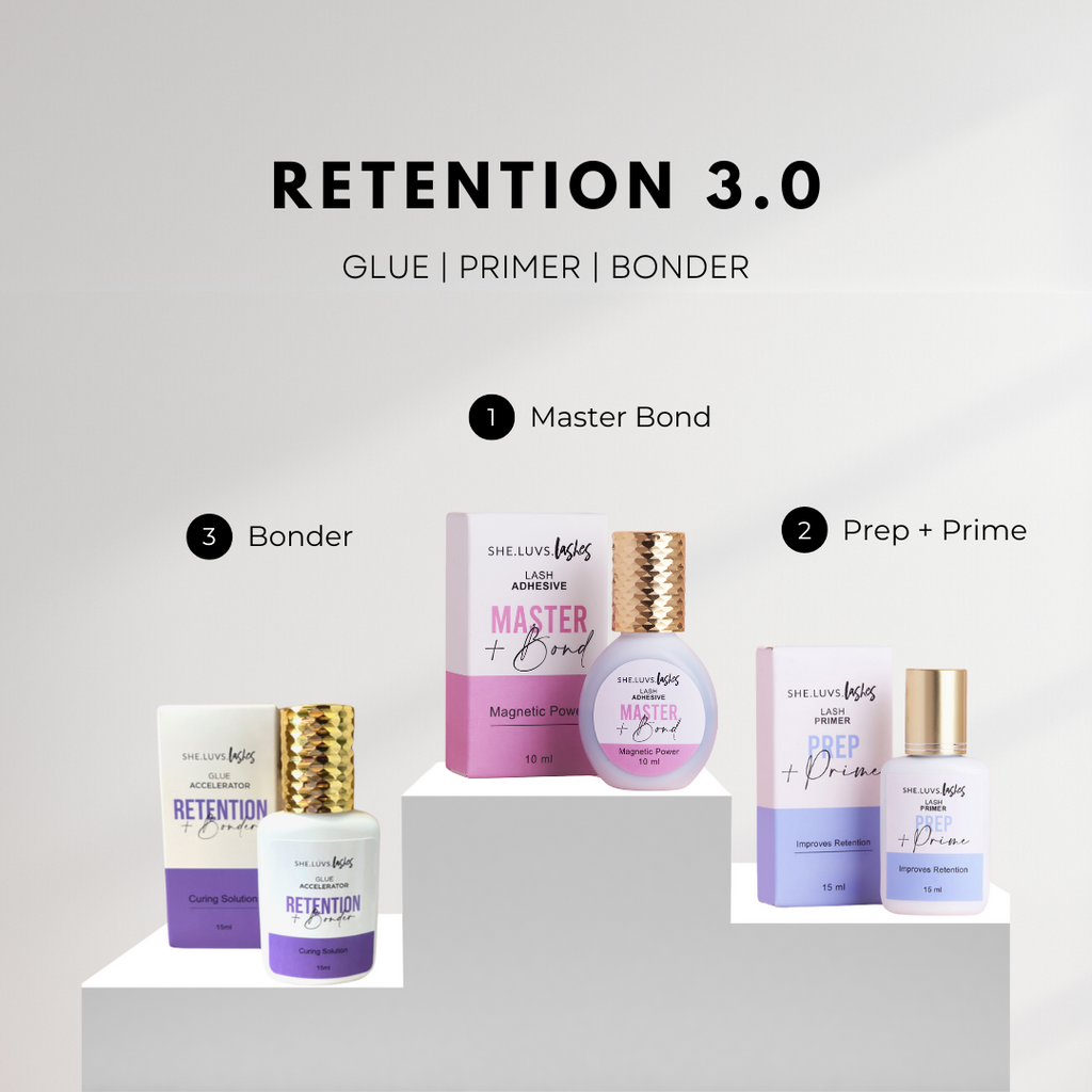 Bundle Deal: Retention 3.0 (Lash Glue, Lash Primer, Lash Bonder)